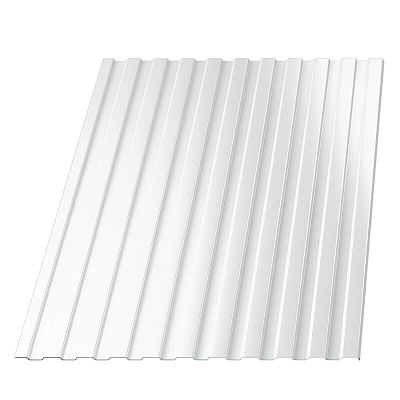 Профнастил (профлист) С-8 RAL9003 Белый 0.40мм эконом ширина 1.19(1,15)м Профнастил (профлист) С-8 RAL9003 Белый 0.40мм эконом ширина 1.19(1,15)м