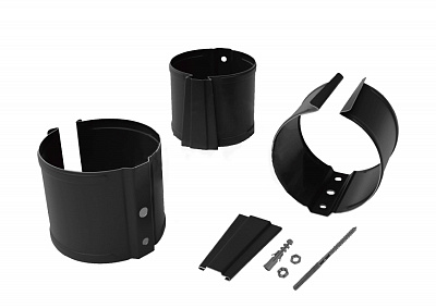 Кронштейн трубы на кирпич (90 мм) RAL7024