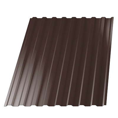 Профнастил НС-20 (МП 20) RAL8017 Шоколад ш 1.15 (1,10) м.тол 0,5 мм