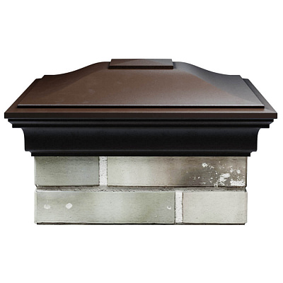 Колпак на столб забора MONBLAN Коричневый 1,5х1,5 кирпича размер под посадку 385х385мм Колпак на столб забора MONBLAN Коричневый 1,5х1,5 кирпича размер под посадку 385х385мм