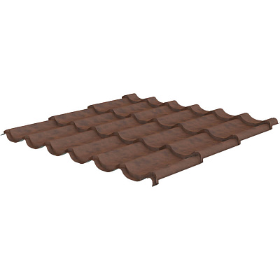 Металлочерепица Меркурий САФАРИ Темный 0,50мм Корея фото Центр Металлокровли