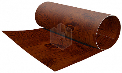 Лист гладкий с двухсторонним покрытием Printech Темное Дерево 3D ширина 1,25м плоский, рулонная сталь толщиной 0,45мм Корея