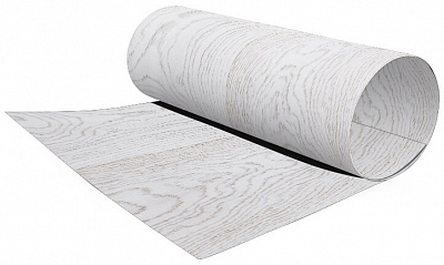 Гладкий лист рулонной стали Беленый Дуб двухсторонний Printech ш1.25м 0.45мм Корея