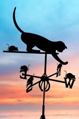 Флюгер Кот V - 607 фото Центр Металлокровли