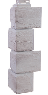 Угол наружный Камень природный Жемчужный 455*171 фото Центр Металлокровли