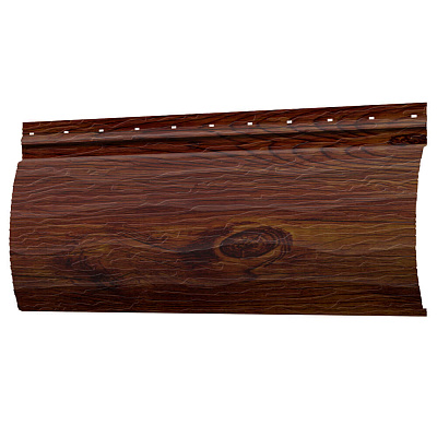 Сайдинг металлический (металлосайдинг) царьсайдинг Бревно Рубленое 4Д Каштан для фасада Сайдинг металлический (металлосайдинг) царьсайдинг Бревно Рубленое 4Д Каштан для фасада