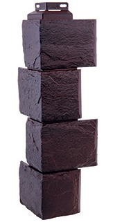 Угол наружный Камень природный Коричневый 455*171 фото Центр Металлокровли