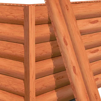 Металлосайдинг «Блок–Хаус» под бревно Металлосайдинг «Блок–Хаус» под бревно