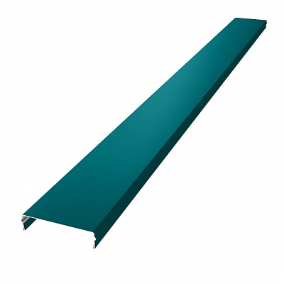 Ламель Металлопланкен ВСТАВКА 100мм на 20мм RAL5021 Морская Волна