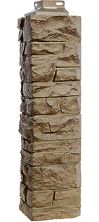 Угол наружный Скала Песочный  471*145 фото Центр Металлокровли