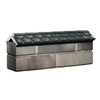 Парапет Elbrus Черный на 0.5 кирпича 130мм фото 1