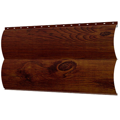 Сайдинг металлический Блок-Хаус под бревно дерево Каштан Printech Корея фото Центр Металлокровли Сайдинг металлический Блок-Хаус под бревно дерево Каштан Printech Корея фото Центр Металлокровли