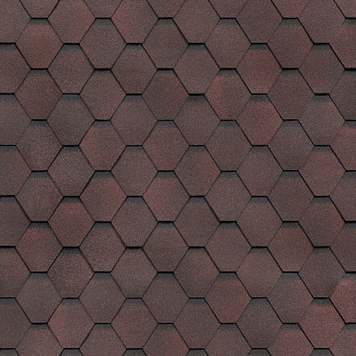 Гибкая черепица Shinglas Классик Кадриль Гранат Гибкая черепица Shinglas Классик Кадриль Гранат