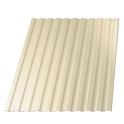 Профнастил (профлист) С-8 RAL1015/1015 Слоновая Кость 2-х сторонний ширина 1.19(1,15)м толщина 0.45мм