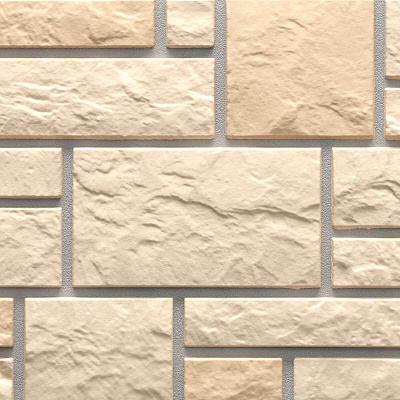 Фасадная панель Деке камень BURG Пшеничный 0.42м2 фото Центр Металлокровли