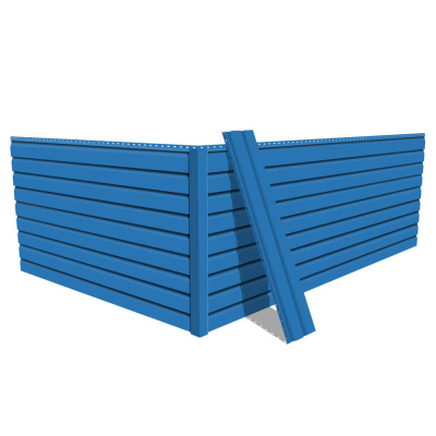 Фото сайдинга металлического (металлосайдинга) Корабельная доска RAL5015 Небесно-Голубой для фасада дома Фото сайдинга металлического (металлосайдинга) Корабельная доска RAL5015 Небесно-Голубой для фасада дома