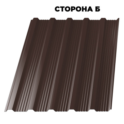 Профнастил НС-21 RAL8017 Шоколад ш 1.17, толщ.0.50 мм