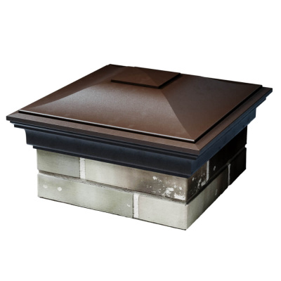 Колпак на столб забора MONBLAN Коричневый 1,5х1,5 кирпича размер под посадку 385х385мм фото 2 Колпак на столб забора MONBLAN Коричневый 1,5х1,5 кирпича размер под посадку 385х385мм фото 2