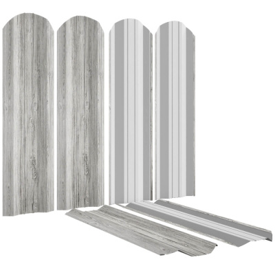 Штакетник (евроштакетник) ЭКО-М под дерево Светлая Береза SteelArt односторонний