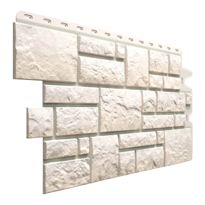 Фасадная панель Деке камень BURG Белый 0.42м2