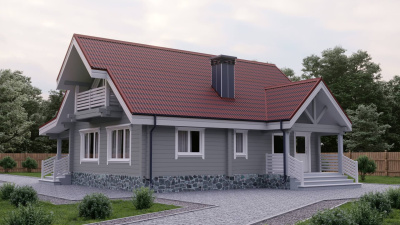 Черепица Ондулин цвет красный на крыше дома фото 2 Черепица Ондулин цвет красный на крыше дома фото 2