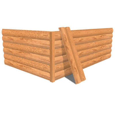 Фото сайдинга металлического (металлосайдинга) Блок-Хаус под бревно с покрытием Printech (Корея) дерево Клен 3D Светлый SteelArt для фасада дома Фото сайдинга металлического (металлосайдинга) Блок-Хаус под бревно с покрытием Printech (Корея) дерево Клен 3D Светлый SteelArt для фасада дома