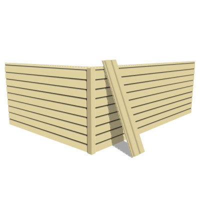 Фото сайдинга металлического (металлосайдинга) Корабельная доска RAL1014 Бежевый для фасада дома Фото сайдинга металлического (металлосайдинга) Корабельная доска RAL1014 Бежевый для фасада дома