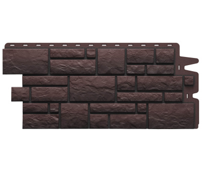 Фасадная панель Деке камень BURG Темный 0.42м2 панель