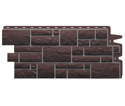 Фасадная панель Деке камень BURG Земляной 0.42м2 панель