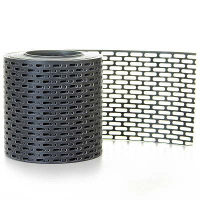 Вентиляционная ПВХ лента карниза СЕРАЯ фото 2