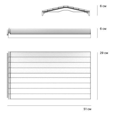 Парапет ZKING BONA ХАЙ-ТЕК 290х510х60мм Коричневый с посадкой на 1 кирпич 200-225-255мм размеры изделия Парапет ZKING BONA ХАЙ-ТЕК 290х510х60мм Коричневый с посадкой на 1 кирпич 200-225-255мм размеры изделия