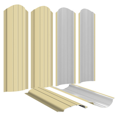 Штакетник Полукруглый RAL 1014 Бежевый для забора Штакетник Полукруглый RAL 1014 Бежевый для забора