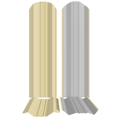 Штакетник металлический ЭКО М-образный 95мм RAL1014 Бежевый фото профиля Штакетник металлический ЭКО М-образный 95мм RAL1014 Бежевый фото профиля