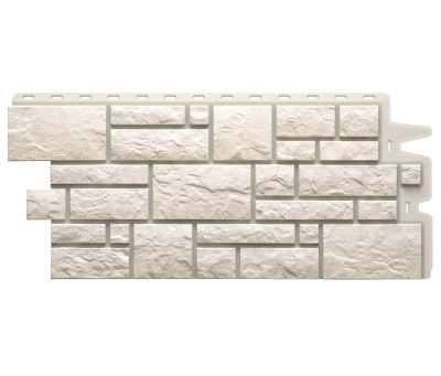 Фасадная панель Деке камень BURG Белый 0.42м2 панель