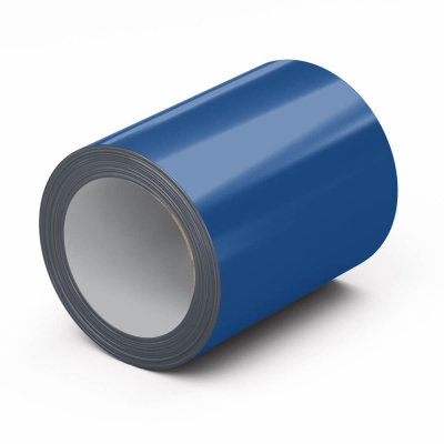 Рулон стали полиэстер RAL5005 Синий Сигнал 0.45х1250мм открытый Рулон стали полиэстер RAL5005 Синий Сигнал 0.45х1250мм открытый