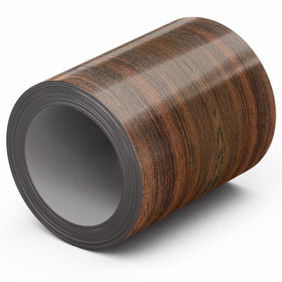 Рулон стали под дерево Античное Дерево 3D 0.45х1250мм Принтек Россия отмотка