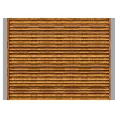 Забор жалюзи ЭКО-Z Орех Миланский 3D Принтек односторонний с металлическими столбами Забор жалюзи ЭКО-Z Орех Миланский 3D Принтек односторонний с металлическими столбами