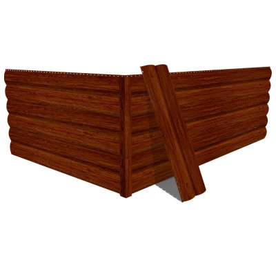 Фото сайдинга металлического (металлосайдинга) Блок-Хаус под бревно SteelArt под дерево Античный Дуб для фасада дома Фото сайдинга металлического (металлосайдинга) Блок-Хаус под бревно SteelArt под дерево Античный Дуб для фасада дома