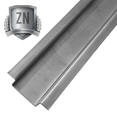 Шляпный профиль П-образный 65х20х20мм оцинкованный стенка 1,2мм длина 3 метра для лаг (поперечин) забора вид сзади Шляпный профиль П-образный 65х20х20мм оцинкованный стенка 1,2мм длина 3 метра для лаг (поперечин) забора вид сзади