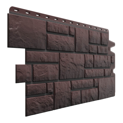 Фасадная панель Деке камень BURG Темный 0.42м2