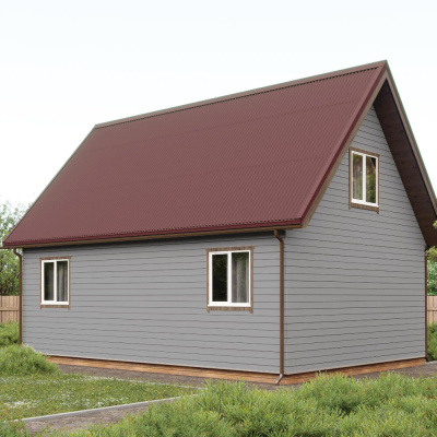 Лист Ондулин СМАРТ цвет красный на крыше дома фото1 Лист Ондулин СМАРТ цвет красный на крыше дома фото1